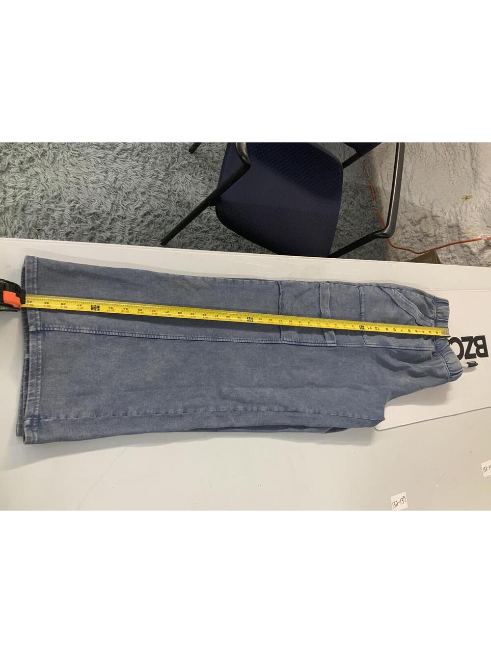 LOGO  Lounge by Lori Goldstein Wide Leg Pants Size LARGE-denim color - Picture 4 of 7